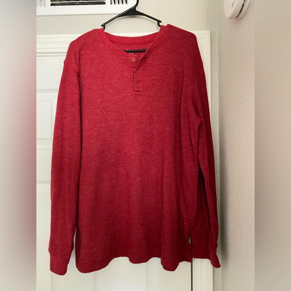 George Red Long Sleeve thermal T Shirt Size XL 46-48